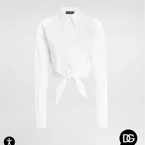 Dolce & Gabbana Classic White Button-Down Shirt Women 40